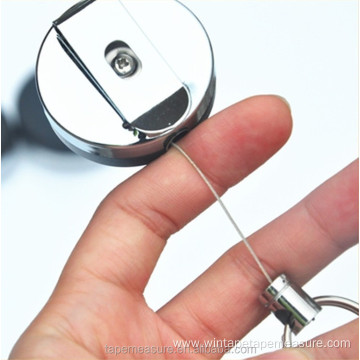 Steel Cord Retractable ID Badge Reel